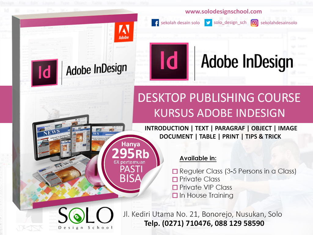 Kursus Adobe InDesign Solo